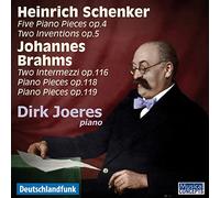 Schenker, Brahms : Œuvres pour Piano. Joeres