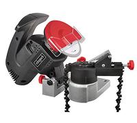 Scheppach Affûteuse de Chaîne KS1200 | 220W | Meule Ø100mm | Alésage Ø10mm | Carter Robuste | Correspond à toutes les chaînes courantes | Grand Pare-Etincelles | Compact et facile à transporter