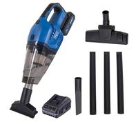 Scheppach Aspirateur à Main sans Fil C-HVC150-X Batterie 2Ah +Chargeur 2.4A | série 20V IXES - puissance d'aspiration 10 kPa - réservoir à poussière 560 ml - 3 buses et tubes d'extension