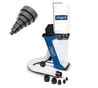 Scheppach Aspirateur DC500 | Puissance 550W | Sac 75L | Tubulure d'aspiration Ø 100mm | Débit d'air 1150m3/h | Longueur de Tuyau 2000mm (avec kit d'adaptation)