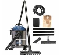 Scheppach Aspirateur eau et poussière NTS20 y compris kit d'accessoires complet - 1200 W | Cuve en inox 20 L | Fonction de soufflage
