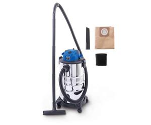 Scheppach Aspirateur électrique Eau et poussières VC30V2-20 kPa - Bac de récupération 30 L - Puissance 1200 W - Tension 220-240 V~ / 50-60 Hz - Fonction 3 en 1