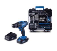 Scheppach Atelier mobile C-DTB74/1-X Coffret d'outils | Perceuse-visseuse sans fil 20V avec 1x batterie 2Ah, chargeur & set d'accessoires 74 pièces | Plage de serrage 1,5-13 mm | Couple 50 Nm