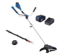 Scheppach BC-BCH330/20-X Kit L Brushless Débroussailleuse sans fil Largeur de coupe 330 mm/débroussailleuse 255 mm Fil 4 m/1,6 mm Série 20 V IXES Avec batterie 4 Ah et chargeur 2,4 A