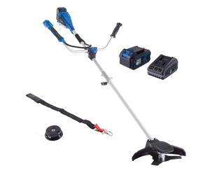 Scheppach BC-BCH330/20-X Kit L | Brushless | Débroussailleuse sans Fil | Largeur de Coupe 330 mm | Fil 4 m/1,6 mm | Série 20 V IXES | avec Batterie 4 Ah et Chargeur 2,4 A