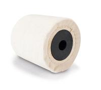 Scheppach Brosse en coton pour surfaceuse MRS1300 Brosse de rechange | Largeur 100mm - Ø120mm | Pour le marbre et les métaux peints & non peints | convient pour le polissage & le brossage