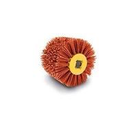 Scheppach Brosse en nylon pour surfaceuse MRS1300 Brosse de rechange | Largeur 100mm - Ø120mm | Pour les surfaces en bois, pierre et métal | Convient pour dégraisser, nettoyer & récurer