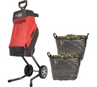 Scheppach Broyeur de jardin GS55 Broyeur électrique à couteaux Broyeur de bois | Moteur 2400 W | Diamètre de coupe 45mm | Sac de ramassage 45 L