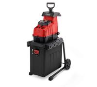 Scheppach Broyeur électrique de végétaux GS70 | 2 en 1 | 2800W | Ø 42mm | Bac de collecte 56L | Broyeur de jardin | Démarrage progressif | 8 rouleaux scarificateurs | Mobile