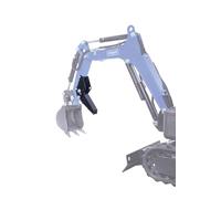 Scheppach Butée de Pelle Robuste pour Mini-Pelle EXC815 - idéale pour saisir des matériaux de Formes irrégulières tels Que des Pierres, Roches, Branches ou des décombres de Construction