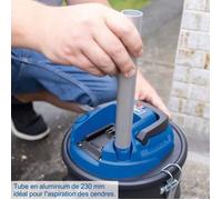 Scheppach C-AVC15-X Aspirateur à cendres sans fil compact 10kPa, pour poêle à bois et barbecue, compatible série IXES 20V (batterie et chargeur vendus séparément)