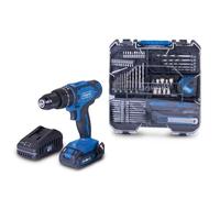 Scheppach Coffret à outils avec visseuse à percussion sans fil et 74 accessoires | Atelier mobile C-CDTB74/1-X avec kit de démarrage 2 Ah | Série 20V-IXES | Plage de serrage 1,5-13 mm | Couple 50 Nm |