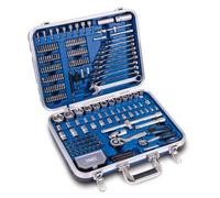 Scheppach Mallette à outils TB235 – 233 pièces en acier chrome vanadium, verrouillable