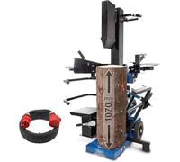 Scheppach Compact 15T Fendeur de bois vertical | 15 tonnes de force de fendage 400V 3500W | Bois de mètre jusqu'à 1070mm / max. Ø 400mm | Table pivotante | Bois dur & bois tendre - avec dispositif de
