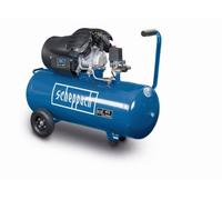 Compresseur d'air horizontal Scheppach HC120DC - 100 L - 2200 W - 10 bars - 3CV - Double cylindre à moteur lubrifié