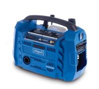 Compresseur Electrique Hybride Scheppach 20V Ixes 10 Bars - Alim : Bat/Secteur/Allume Cigare - Sans Bat Ni Chargeur - Airforce 6 G