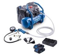 Scheppach Compresseur sans fil C-ACT160/6-X Kit de démarrage 2Ah + Batterie 2Ah Set 2.5