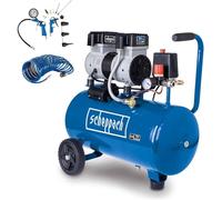 Scheppach Compresseur d’air HC26Si | Cuve 24L Avec 14 accessoires inclus
