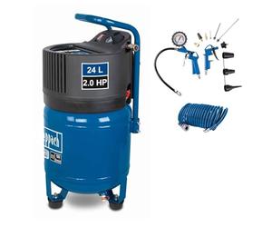 Scheppach Compresseur d’air vertical HC24V - tuyau 10 m +13 accessoires