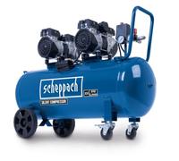 Scheppach Compresseur d'air horizontal 4 cylindres HC100Si - silencieux | 2200W - cuve 100L - 8 bar - 510 L/min