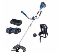 Scheppach Débroussailleuse sans Fil 2x20V - BC-BCH380/40-X - Largeur de Coupe 255mm - Coupe-Bordures 380 mm - bandoulière Incluse - 2 Batteries 4Ah + Chargeur Double Inclus