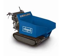 Scheppach Dumper - Benne motorisée Thermique sur chenilles DP5000 | 5,5 CV | Charge maximale de 500kg Moteur 4T de 196cm3 | 3x marche avant / 1x marche arrière | Benne basculante | Brouette