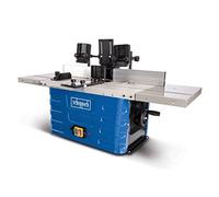 Scheppach Fraiseuse HF60 | Défonceuse | 1500W | Hauteur de broche réglable max. 40mm | Vitesse 11500 à 24000min-1 | Elargissements de table inclus | Livrée avec pinces