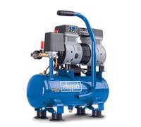 Scheppach HC08Si Compresseur ultra silencieux | 8bar | Cuve de 6L | 1,5CV / 1100W | Sans huile & entretien réduit | Débit d'aspiration 162 L/min | Compresseur silencieux