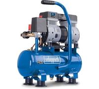 Scheppach HC08Si Ultra Quiet Compressor 8bar 6L Tank 1.5 HP 1100 W Oil Free Low Maintenance Suction Flow 162 Lmin S
