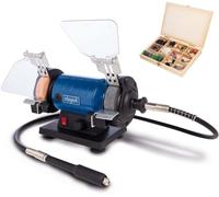 SCHEPPACH HG 35 Touret a meuler et a polir avec deux disques et un flexible 5903112901