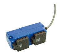 Scheppach Interrupteur Automatique 230 V ALV 2, Bouton-Poussoir, Bleu, IP20