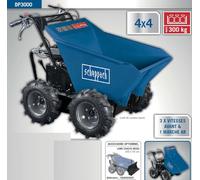 Scheppach Kity - Mini-transporteur 300Kg benne basculante motorisée 6.5CV 196cm3 - Dumper DP3000