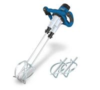 Scheppach Malaxeur PM1800D | Mélangeur à main | Puissance 1800W | Emmanchement M14 | 700 min-1 | 2 vitesses | Poignées ergonomiques | Turbines incluses | Idéal pour peinture, mortier et crépis