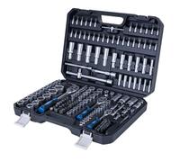 Scheppach Mallette à outils TB180 | 180 pièces | Avec différents jeux de douilles, embouts | Outillage mécanique & Jeu d'outil pour la maison | Coffret a outils
