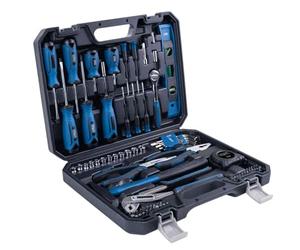 Scheppach Mallette à outils TB90 - Coffret d'outils de 88 pièces | Mallette de transport stable | Idéal pour la Maison | Chrome vanadium | Coffret a outil mécanique