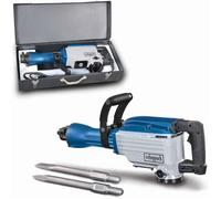 Scheppach Marteau de démolition AB1600, 1600W, 50 J, Fixation hexagonale Ø30mm, Burin pointu, plat et coffret métallique inclus