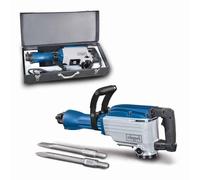 Scheppach Marteau de démolition AB1600 | 1600W | 50 joules | Marteau perforateur | Marteau piqueur | Avec fixation hexagonale Ø30mm | Burin pointu, plat et coffret métallique inclus