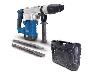 Scheppach Marteau perforateur DH1600MAX - 1600W - SDS-MAX - 10J | Burins inclus - Force d'impact - 3800 coups/min - Contrôle des vibrations - Coffret pratique