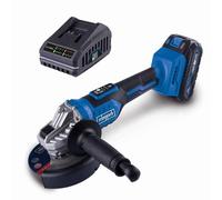 Scheppach Meuleuse d'angle sans fil BC-AG125-X 20 V - Moteur brushless avec démarrage progressif - Disques abrasifs Ø 125 mm - Série 20 V IXES - Réglage de la vitesse de rotation 3000 - 10 000 tr/min