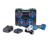 Scheppach Meuleuse d'angle sans fil C-ATB15/1-X - SET S - série IXES 20V - 2500-10000 tr/min - Ø 125 mm - M14 - coffret d'accessoires + batterie 2Ah + chargeur inclus