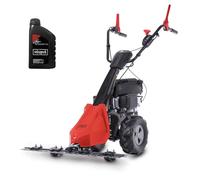 Scheppach Motofaucheuse Thermique BMS200-88 - Moteur 4 Temps - 196 cm³ - 5.7 CV - Largeur/Hauteur de Coupe 880 mm / 30-60 mm - superficie 3000 m² - Huile Moteur Incluse