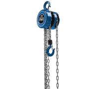 Scheppach Palan à Chaîne CB01 | Capacité de charge 1000 Kg | Hauteur de levage 3000 mm | Crochet de levage avec sécurité | Longue chaîne de commande Peut également tirer une charge