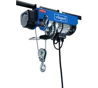 Scheppach Palan électrique à câble HRS400 | 230 V | 50 Hz | 780W | Capacité de charge 200 kg et 400 kg avec poulie de renvoi | Hauteur de levage 12 m et 6 m avec poulie de renvoi