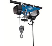 Scheppach Palan Electrique HRS250 |530W | Capacité de charge 250 Kg | Hauteur de Levage 12 m | Câble Métallique 12 m | Installation Facile