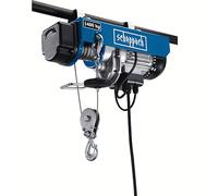 Scheppach Palan Electrique HRS400 |780W | Capacité de charge 400 Kg | Hauteur de Levage 12 m | Câble Métallique 12 m | Installation Facile