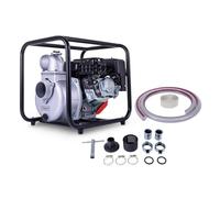 Scheppach Pompe à eau à essence PWP60 avec paquet de tuyaux | Débit 60 000 l/h | 4 temps avec 212 cm³ et 5,3 CV | Hauteur de refoulement 28 m | Hauteur d'aspiration 7 m | Pour eau claire et sale |