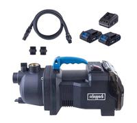 Scheppach Pompe de jardin sans fil C-GP3000-X - SET S2 - Série 20V IXES - débit max 3000 l/h - hauteur de refoulement 25 m - 2 batteries 2Ah + chargeur inclus