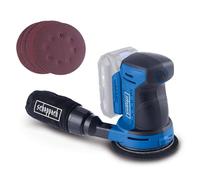 Scheppach Ponceuse excentrique sans fil C-OBS125-X 20V | Démarrage progressif | Plateau Ø125mm | Circuit oscillant 2mm | Poignée Softgrip & Aspiration des poussières | Sans batterie ni chargeur