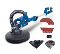 Scheppach Ponceuse murs & plafonds DS930 – 710 W, Ø215 mm, télescopique, 4 m tuyau, abrasifs inclus