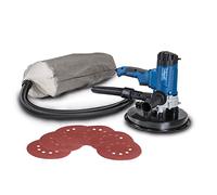 Scheppach Ponceuse Murale & Plafond DS200 | 1200W | Grand plateau de ponçage Ø215 mm | Ergonomique | 6 disques abrasifs inclus, sac à poussière, tuyau d'aspiration & adaptateur d'aspiration